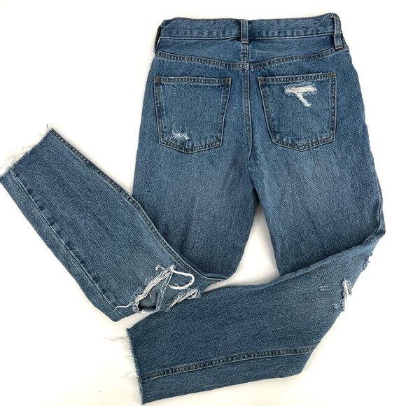 Free People 5 Button Fly Destroyed Jeans Skinny Cropped Size 24 Grunge Beach - Picture 4 of 10